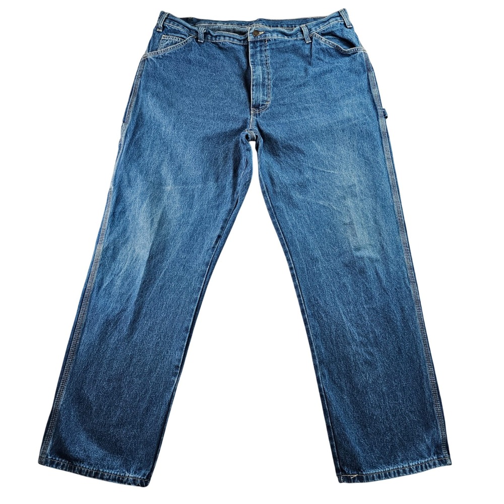 Dickies Carpenter Jeans Mens 41x31 Blue Denim Workwear Grunge Loose Fit Wide Leg